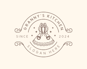 Cute Apron Garment logo design