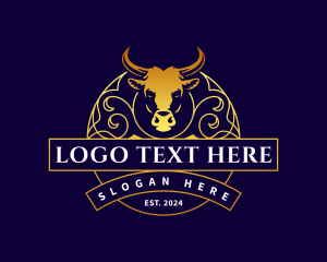 Bull Farm Ornament logo design