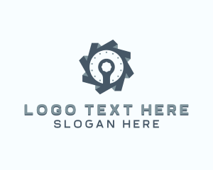Wrench - Industrial Gear Wrench logo design