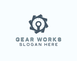 Industrial Gear Wrench logo design