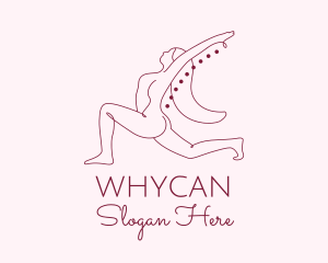 Pink Fitness Yoga Exercise   Logo