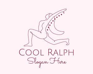 Fitness - Pink Fitness Yoga Exercise logo design