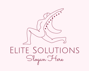 Treatment - Pink Fitness Yoga Exercise logo design