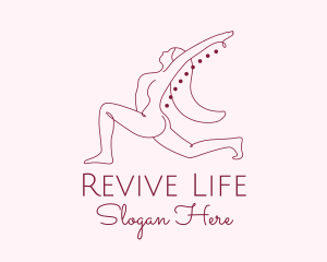 Rehabilitation - Pink Fitness Yoga Exercise logo design