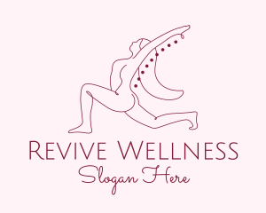 Rehab - Pink Fitness Yoga Exercise logo design