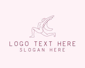 Physical - Pink Fitness Yoga Exercise logo design