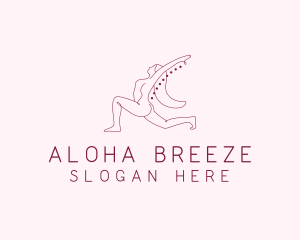 Pink Fitness Yoga Exercise   logo design