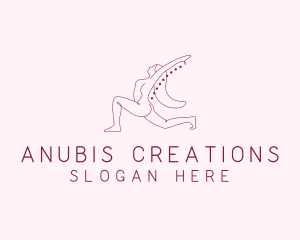 Pink Fitness Yoga Exercise   logo design