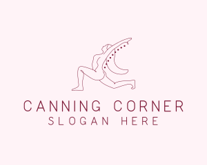 Pink Fitness Yoga Exercise   logo design