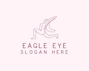 Pink Fitness Yoga Exercise   logo design