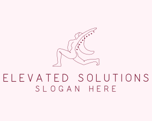 Pink Fitness Yoga Exercise   logo design