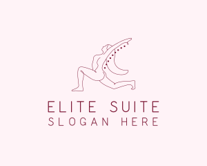 Pink Fitness Yoga Exercise   logo design