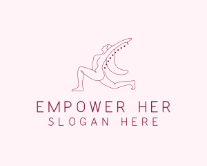 Pink Fitness Yoga Exercise   logo design