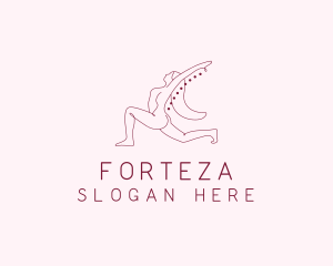 Pink Fitness Yoga Exercise   logo design