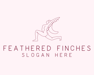 Pink Fitness Yoga Exercise   logo design