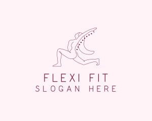 Pink Fitness Yoga Exercise   logo design