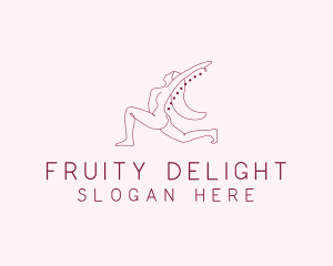 Pink Fitness Yoga Exercise   logo design