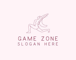 Pink Fitness Yoga Exercise   logo design