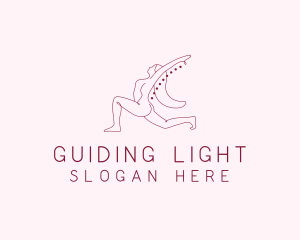 Pink Fitness Yoga Exercise   logo design