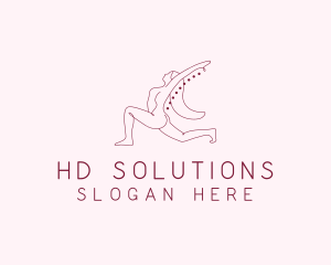 Pink Fitness Yoga Exercise   logo design