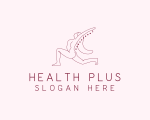 Pink Fitness Yoga Exercise   logo design