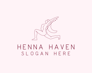 Pink Fitness Yoga Exercise   logo design