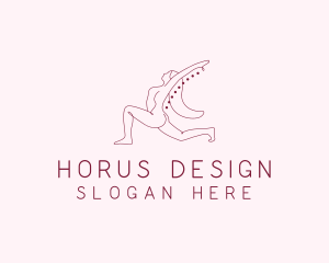 Pink Fitness Yoga Exercise   logo design