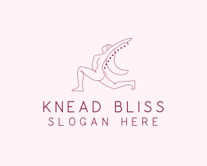 Pink Fitness Yoga Exercise   logo design