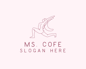 Pink Fitness Yoga Exercise   logo design