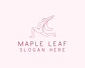 Pink Fitness Yoga Exercise   logo design