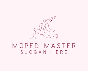 Pink Fitness Yoga Exercise   logo design