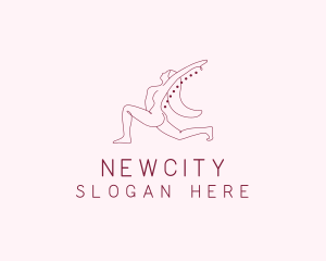 Pink Fitness Yoga Exercise   logo design