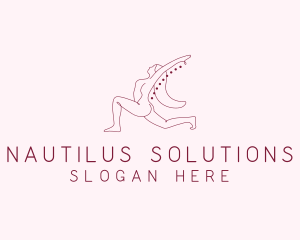 Pink Fitness Yoga Exercise   logo design