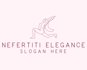 Pink Fitness Yoga Exercise   logo design