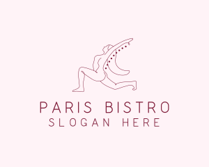 Pink Fitness Yoga Exercise   logo design