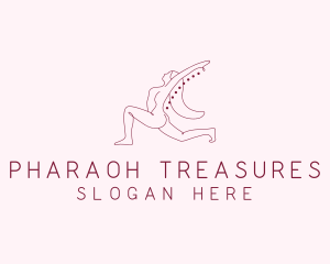 Pink Fitness Yoga Exercise   logo design