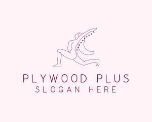 Pink Fitness Yoga Exercise   logo design