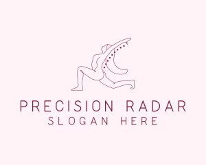 Pink Fitness Yoga Exercise   logo design