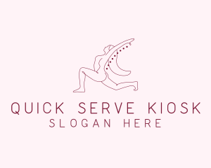 Pink Fitness Yoga Exercise   logo design