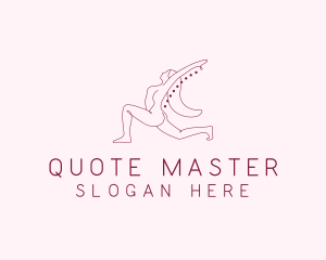 Pink Fitness Yoga Exercise   logo design