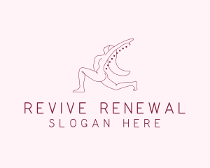 Pink Fitness Yoga Exercise   logo design