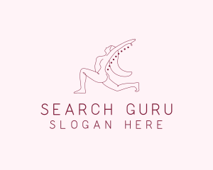 Pink Fitness Yoga Exercise   logo design