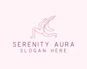 Pink Fitness Yoga Exercise   logo design