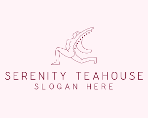 Pink Fitness Yoga Exercise   logo design