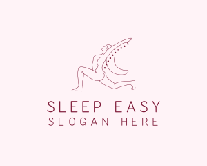 Pink Fitness Yoga Exercise   logo design