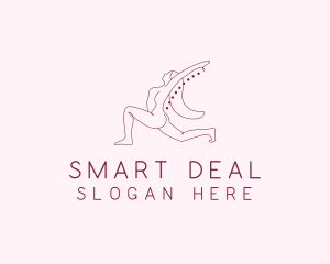 Pink Fitness Yoga Exercise   logo design