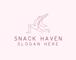 Pink Fitness Yoga Exercise   logo design