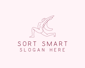 Pink Fitness Yoga Exercise   logo design