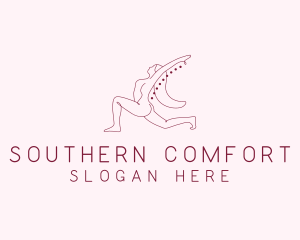 Pink Fitness Yoga Exercise   logo design