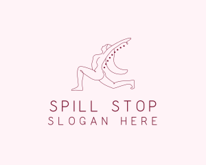 Pink Fitness Yoga Exercise   logo design